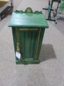 * An Antique Green Painted Cabinet (H 79cm, W 39cm, D 30cm) (RRP £148)