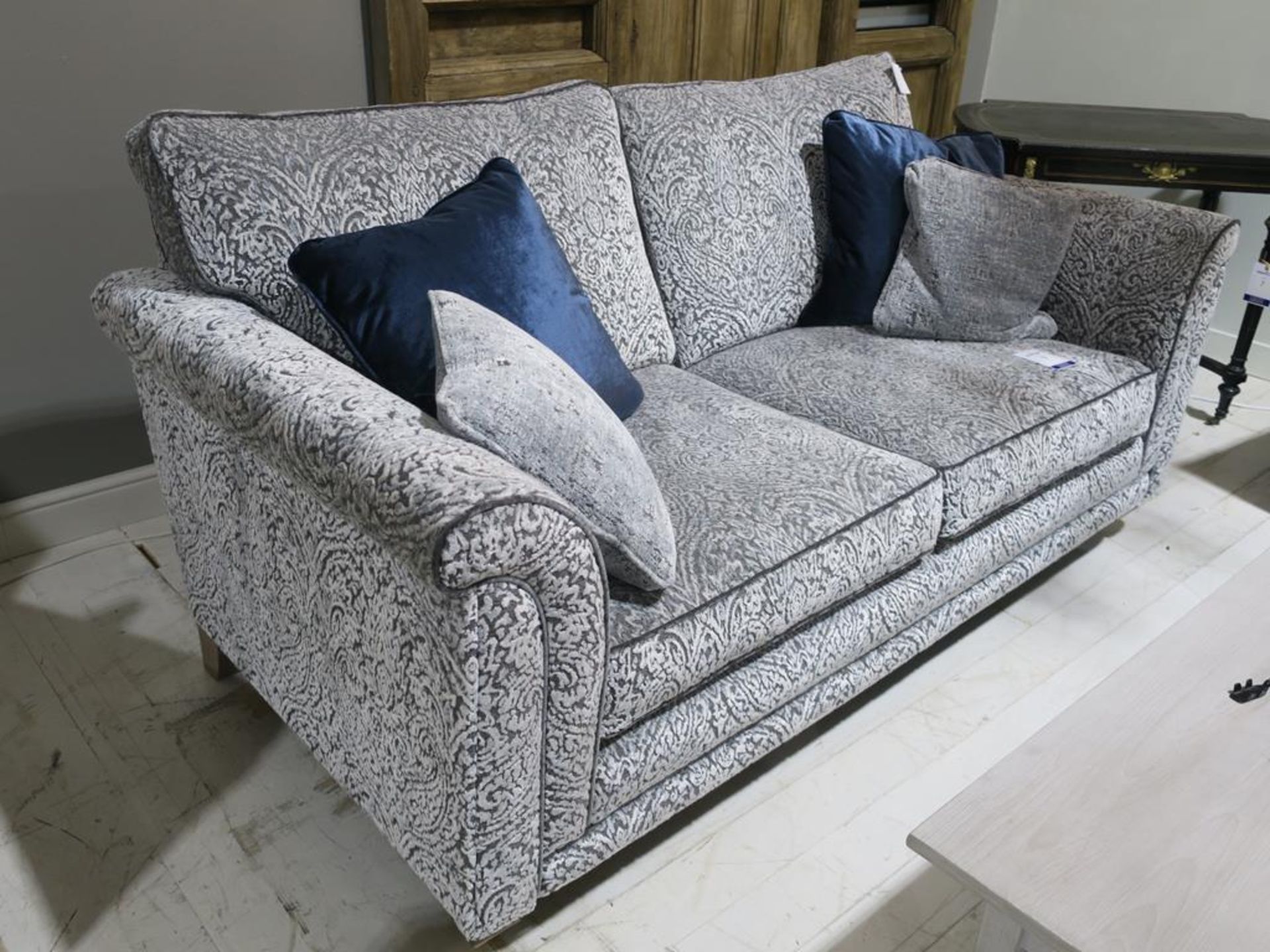 * An Alstons Fleming Three Seat Sofa with four Scatter Cushions, cover range H 8817 (width 197cm) ( - Image 2 of 4