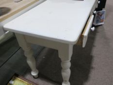 A Painted Three Drawer Table (H 77cm, W 152cm, D 61cm) (RRP £249)