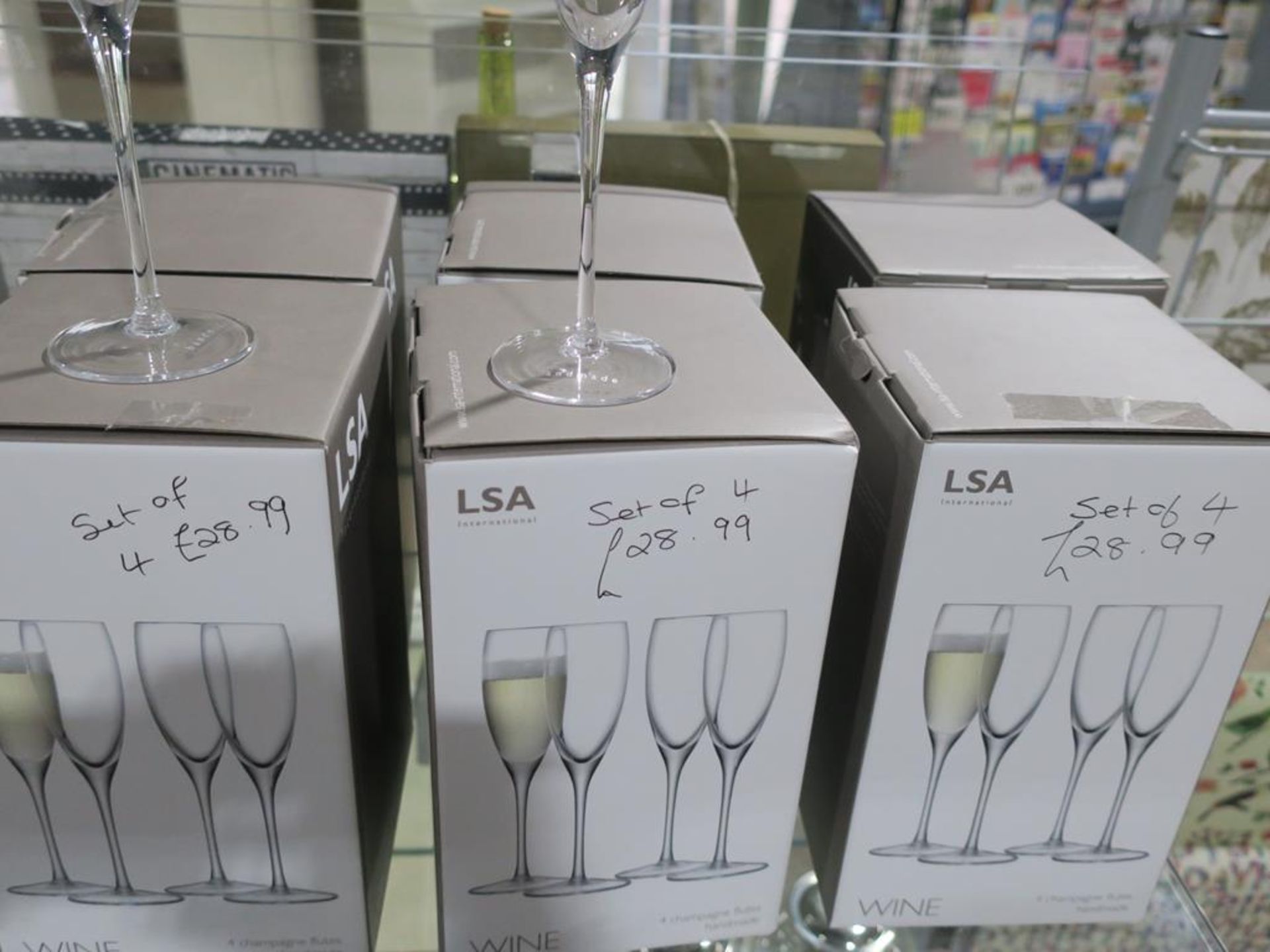 * A Set of Six Wine Glasses (RRP £36) together with six boxes each containing 4 Handmade Champagne - Image 6 of 6