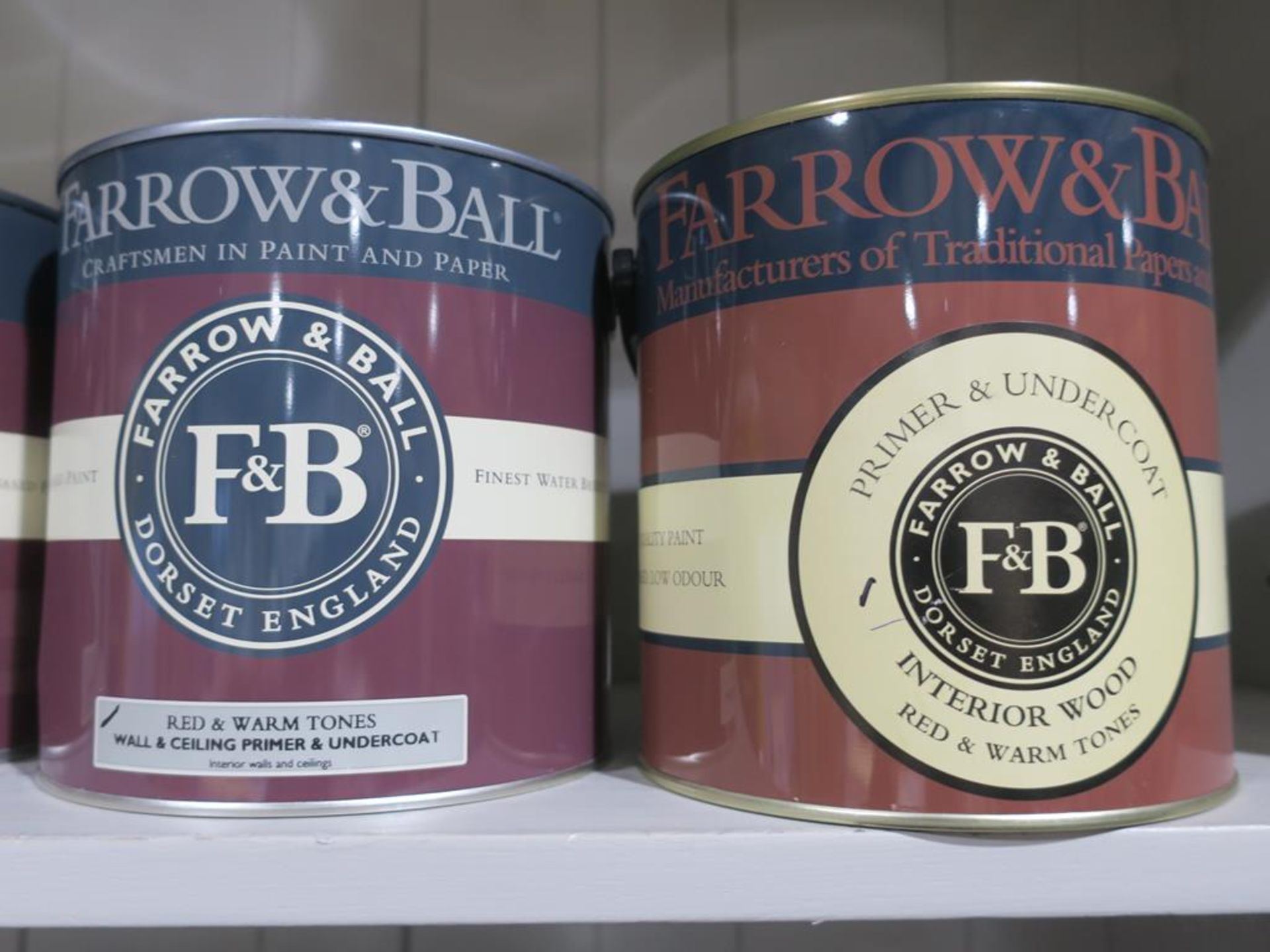 * Farrow and Ball Premier Undercoat and Knotting - 5 x 2.5L, 4 x 0.75L and 1 x 5L of various - Image 3 of 4