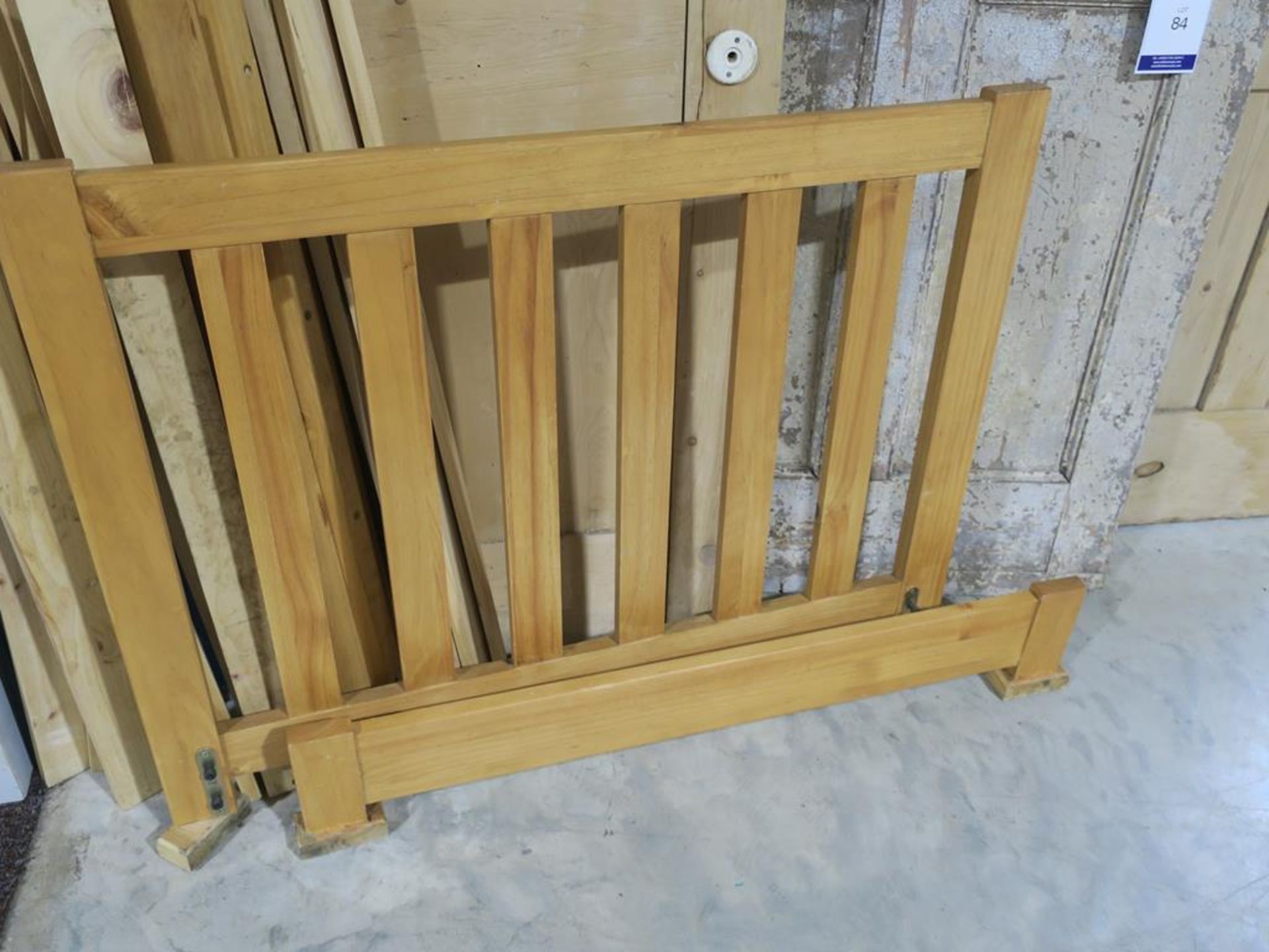 Three Reclaimed Solid Pine Doors (1 - H 198cm, W 78.5cm, D 4cm) (2 - H 177.5cm, W 81cm, D 12cm (with - Image 5 of 6