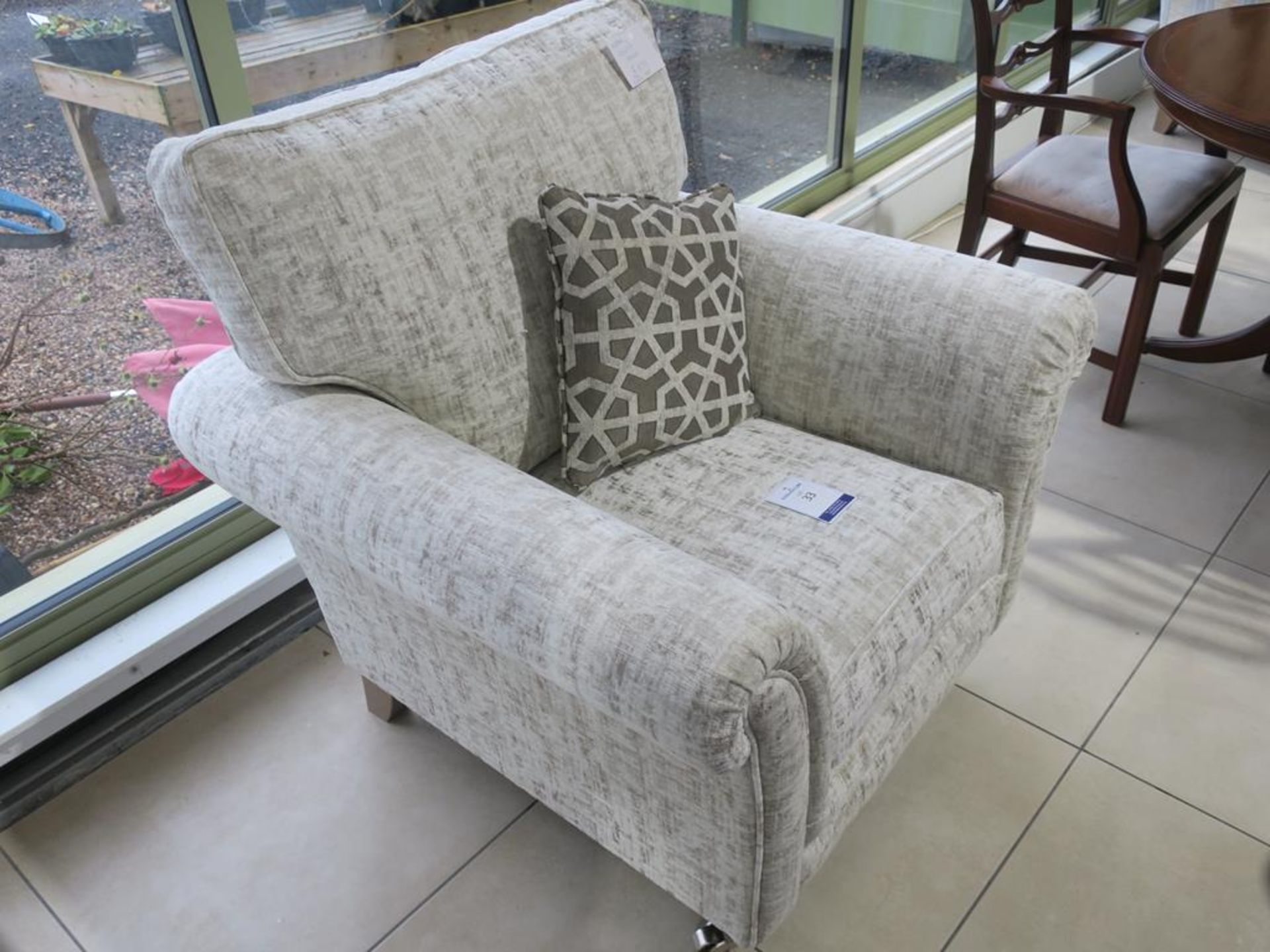 * An Alstons Lowry Chair cover E range 7988 with Scatter Cushion (width 97cm) (RRP £879) - Image 2 of 5