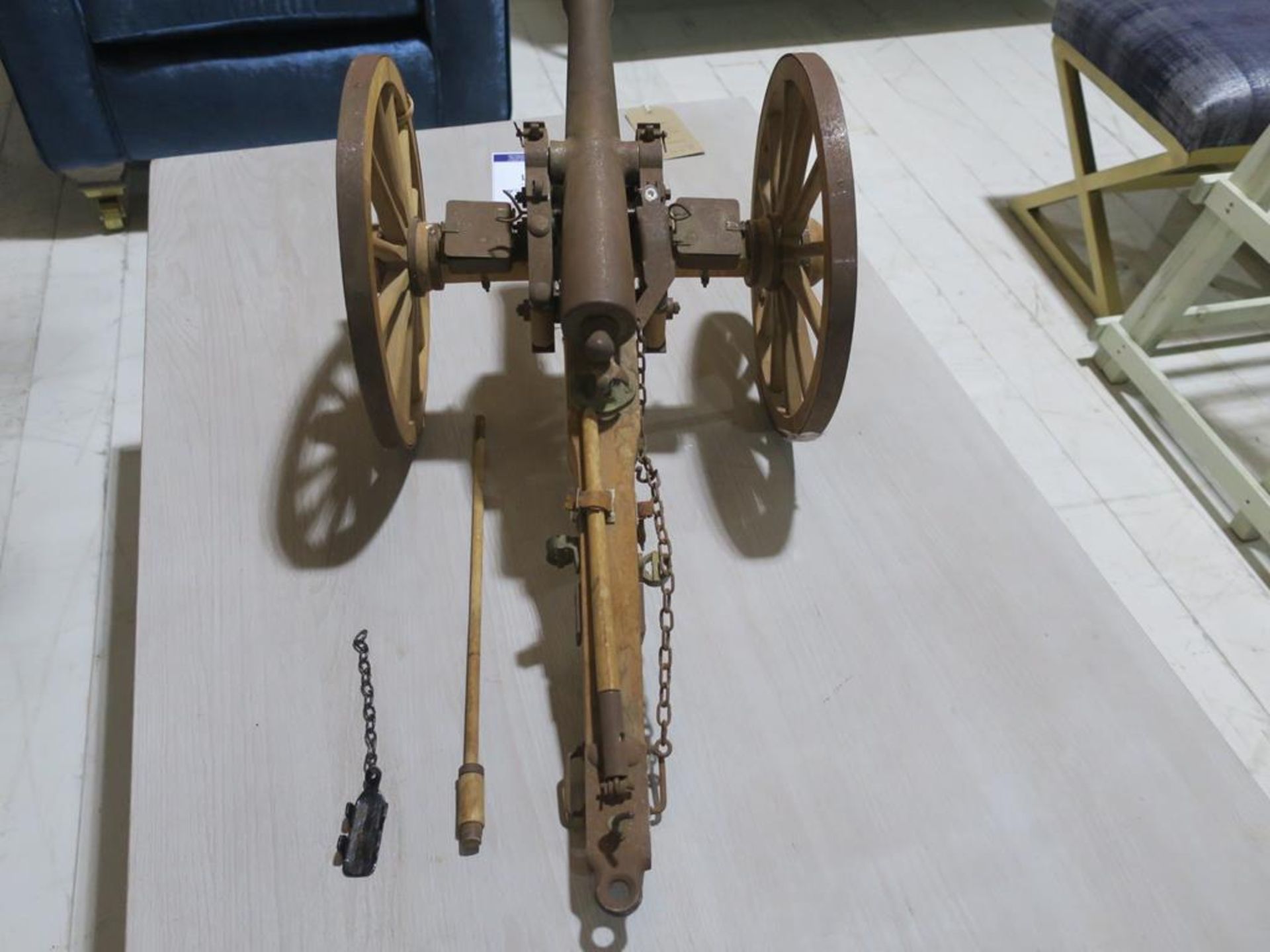 A Decorative Cannon with Metal Barrel, Fittings and Tyres (RRP £350) - Image 3 of 4