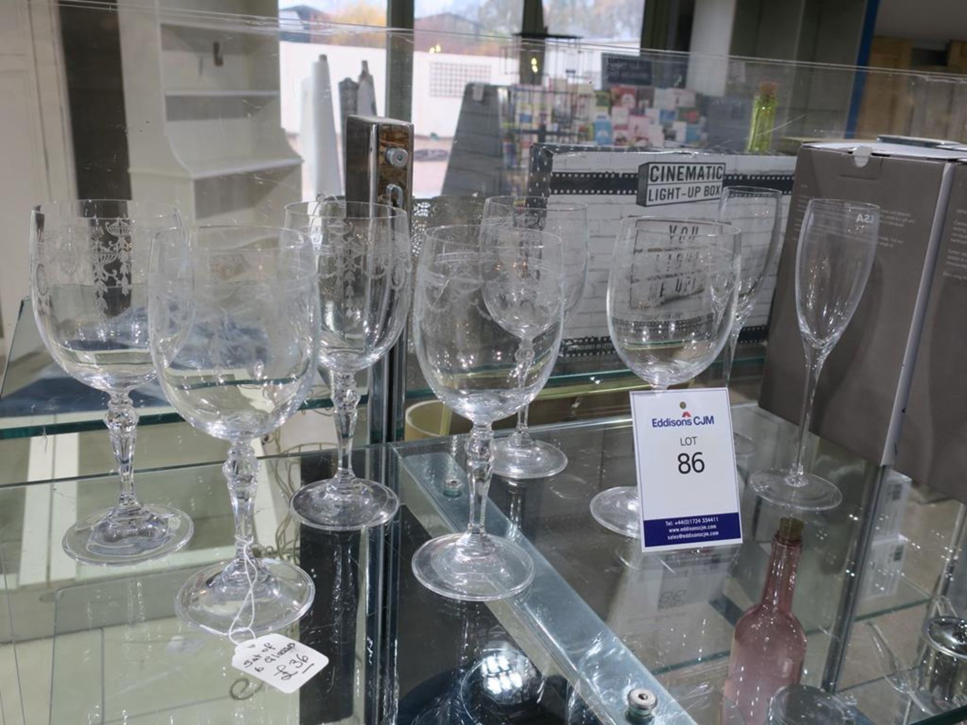 * A Set of Six Wine Glasses (RRP £36) together with six boxes each containing 4 Handmade Champagne - Image 2 of 6