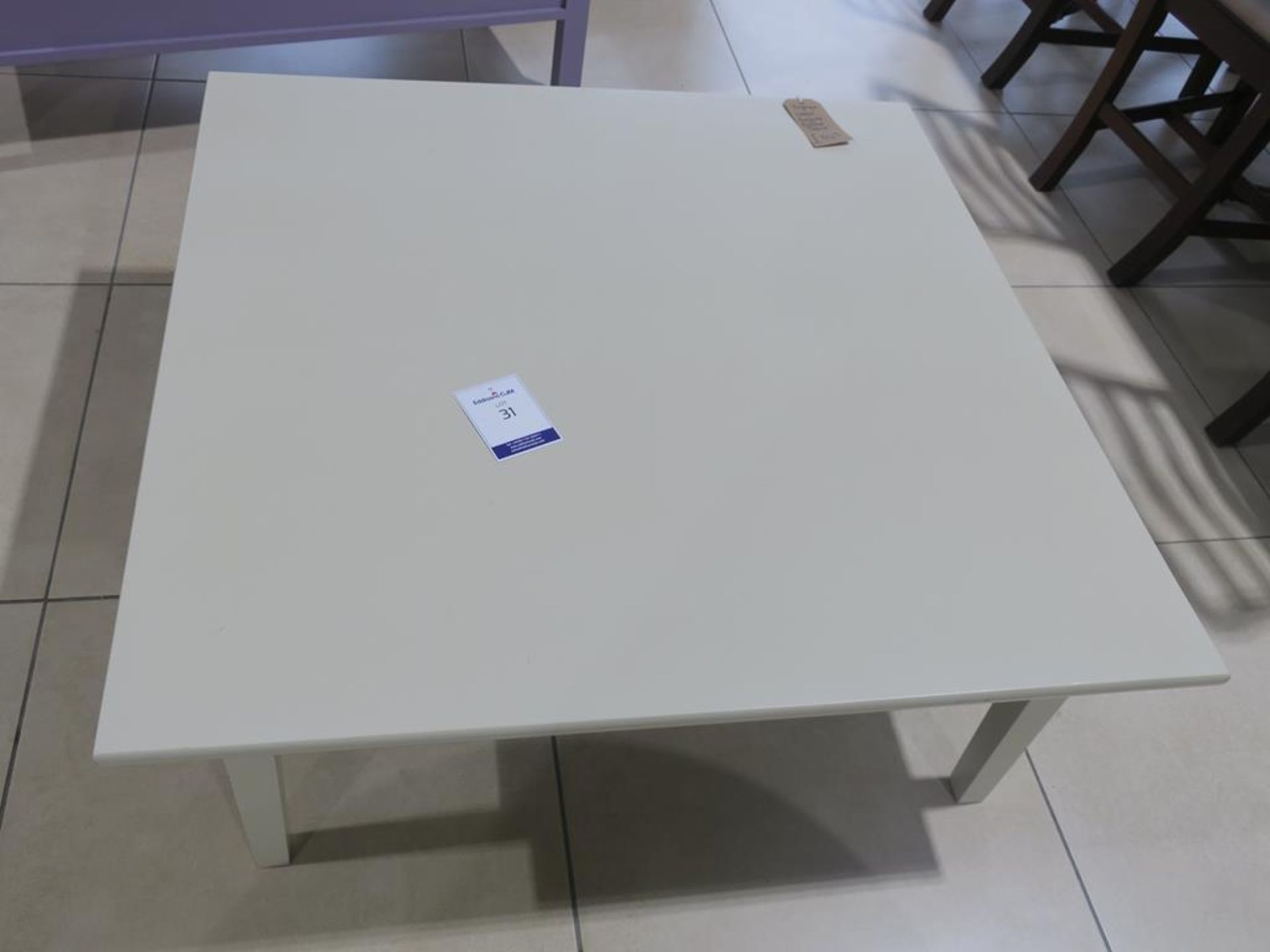 * A Voyage Large Square Coffee Table (H 41cm, W 100cm, D 100cm) (RRP £345)
