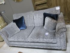 * An Alstons Fleming Three Seat Sofa with four Scatter Cushions, cover range H 8817 (width 197cm) (
