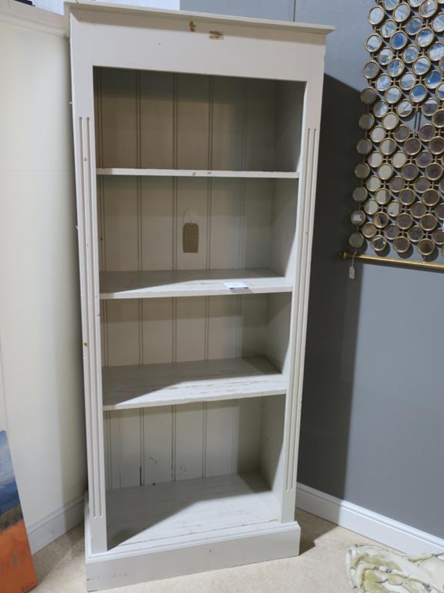 A Painted Pine Bookcase (H 198cm, w 80cm) (RRP £199)