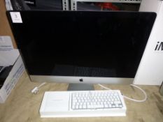 * Apple iMac 27'' Computer Model Number A1419 with Apple Keyboard, Mouse and Power Cable.