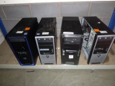 * 4 X PC Towers (1 X Cooler Master, 2 X PC Specialist.co.uk 1 X Carrera) No hard drive and might