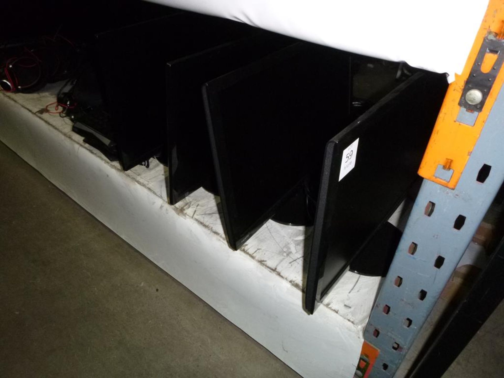 * 4 X Assorted Computer Monitors, Keyboards etc