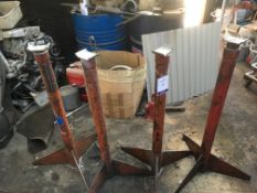 * 4 Adjustable Axle Stands (only 3 match) Approx 1m high