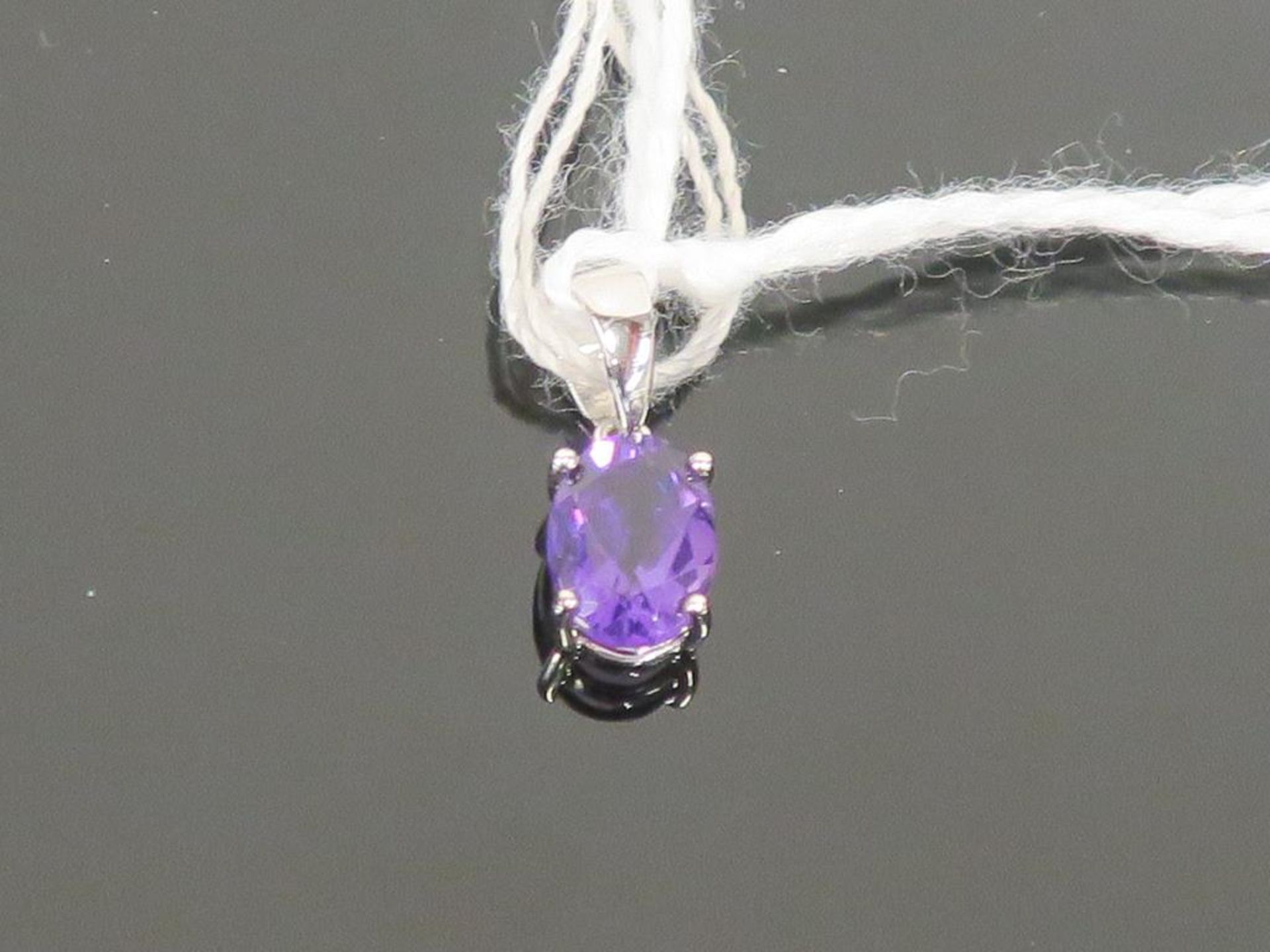 * 18 Carat Amethyst Pendant (Retail Price £235) (38339) - Image 2 of 2