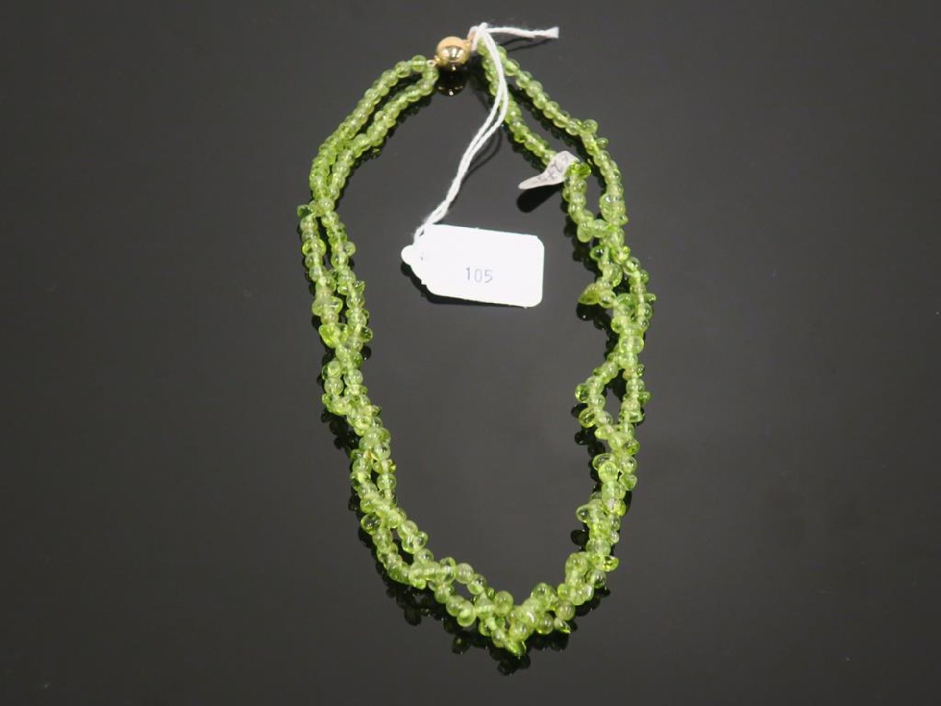* 9 Carat Peridot Three Strand Necklace (Retail Price: £275) (42551)
