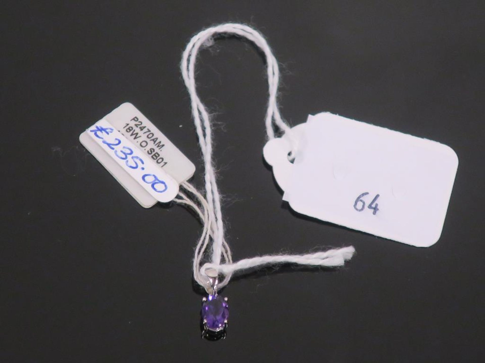 * 18 Carat Amethyst Pendant (Retail Price £235) (38339)