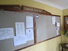 3 various Notice Boards