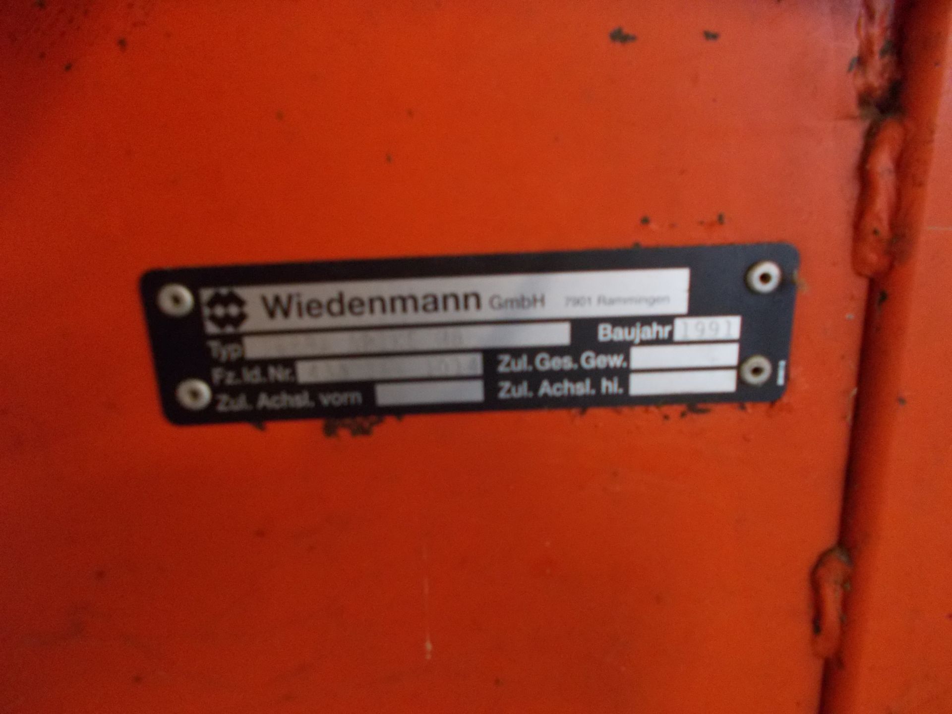 Wiedenmann Terra Spike M8, year of manufacture 1991 (spares or repair) - Image 2 of 3