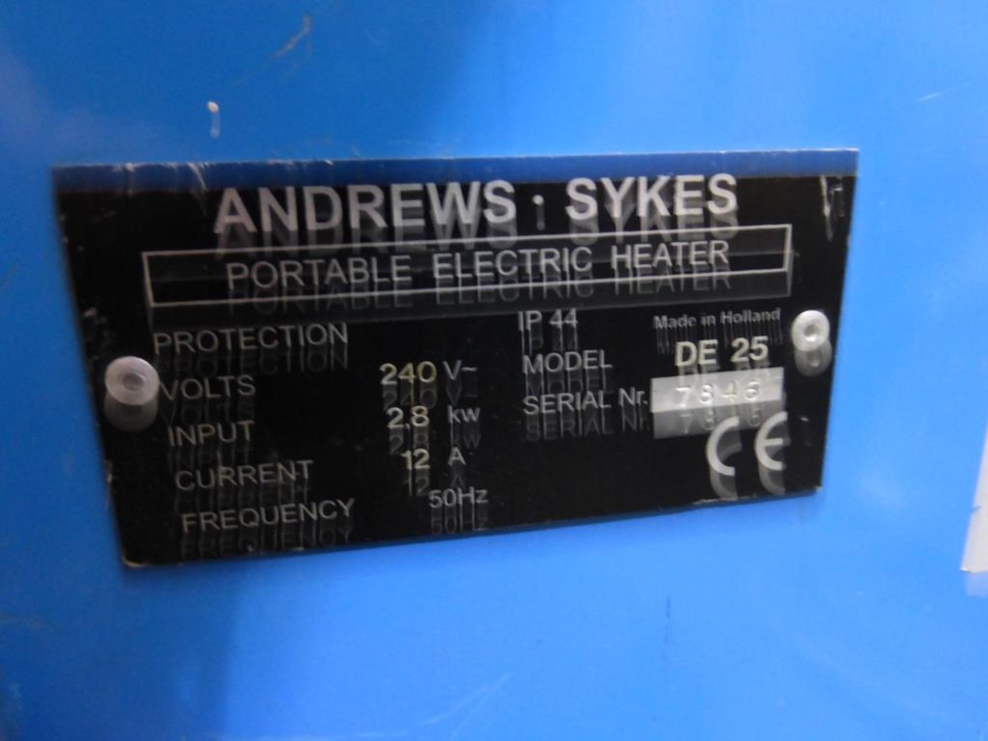 * An Andrews Sykes 240V Heater together with another Heater - Image 3 of 5