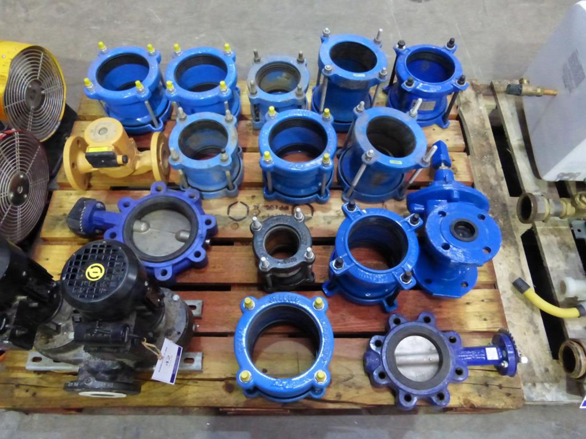 * A pallet containing Compression Joints, Gate Valves, Pumps etc. Please note there is a £10 plus