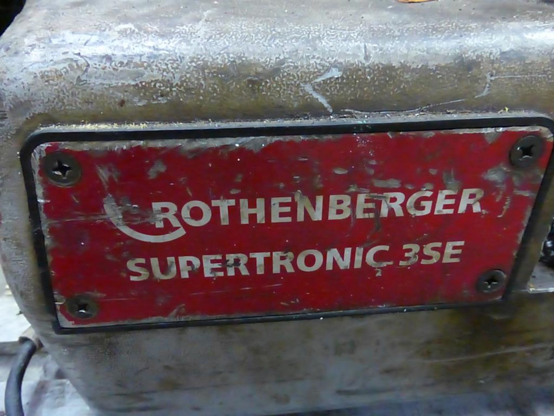 * Rothenberger Supertronic 3 SE Pipe Threading Machine c/w Stand etc. Please note there is a £10 - Image 2 of 7