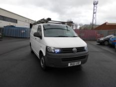 * 2011 Volkswagen Transporter 1968cc Diesel. Revenue Weight 2800Kg, fitted with Roof Rack.