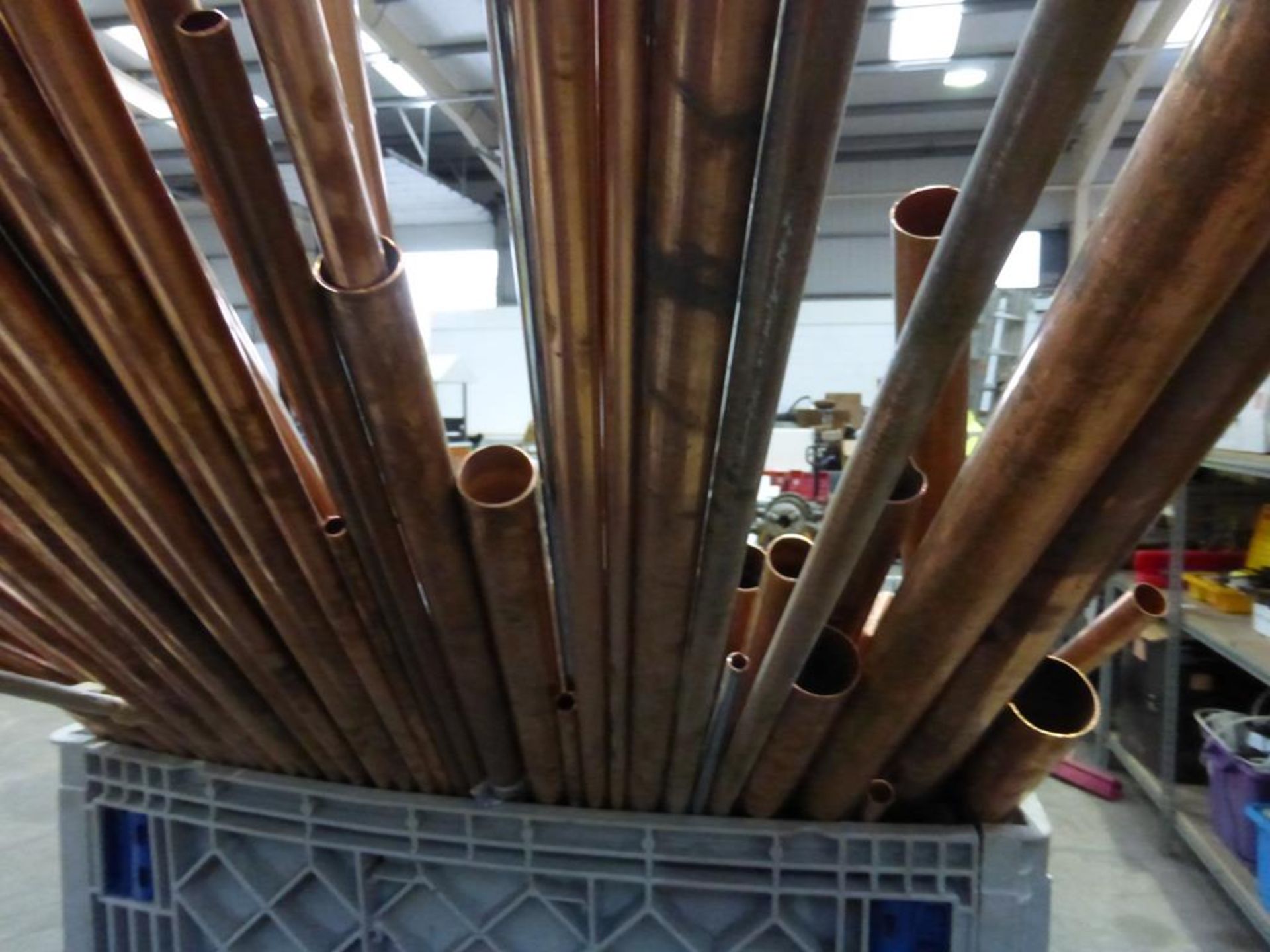 * A stillage to contain an Assortment of Various Sized Copper Piping (stillage not included). Please - Image 5 of 5