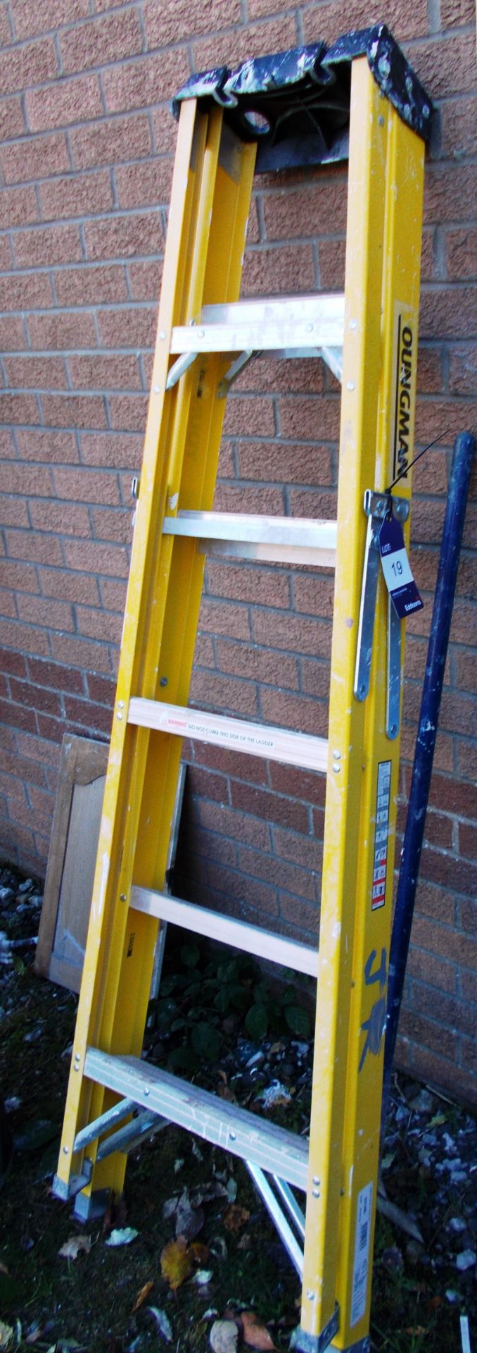 Youngman 6 tread fibreglass step ladder