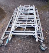 Assortment of scaffolding frames / components