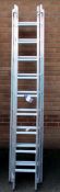 2.5m code H1TP triple extending aluminium ladders