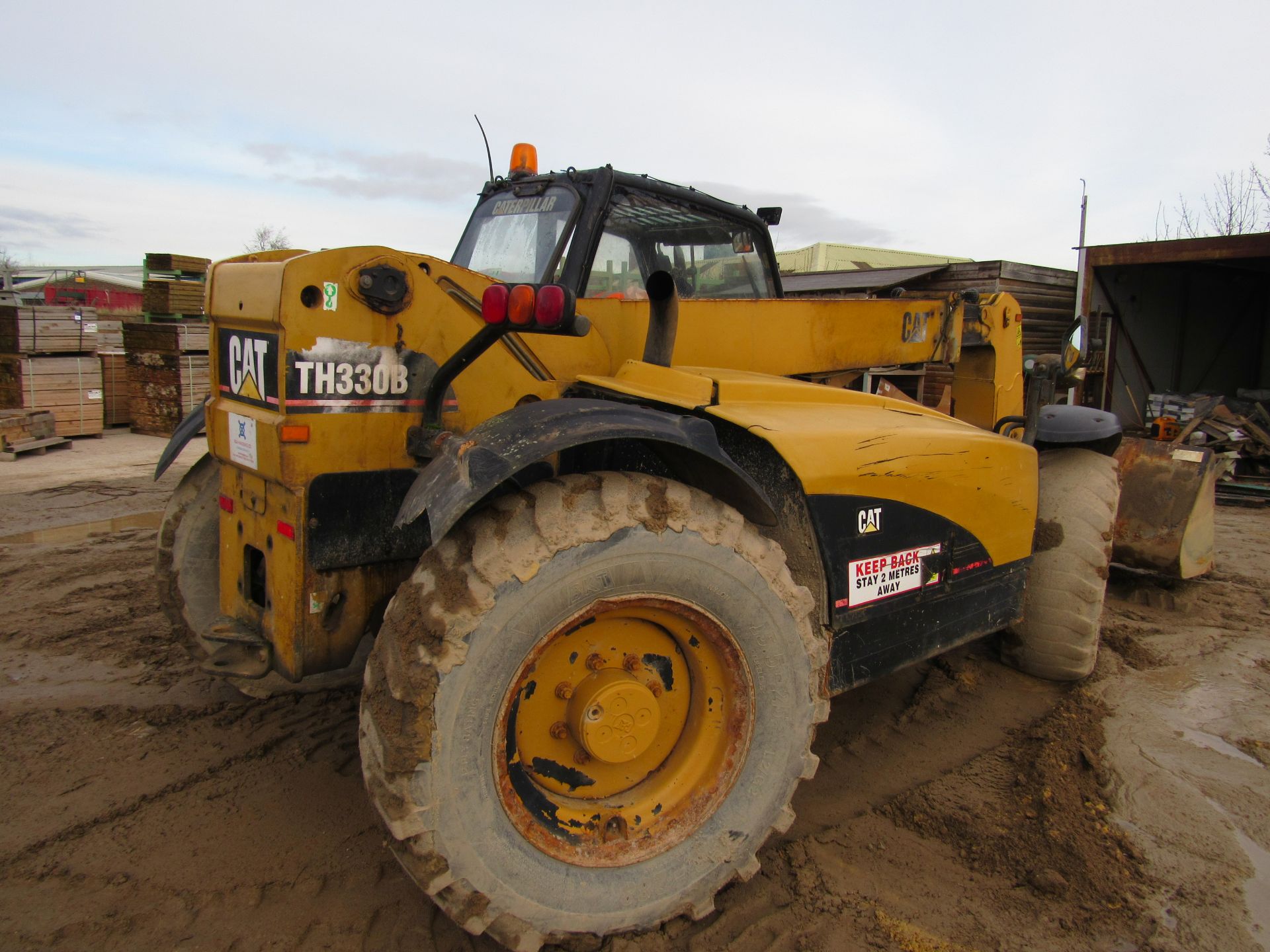 CAT TH330B Telehandler 4312Hrs 4 wheel steer, tel - Image 4 of 14