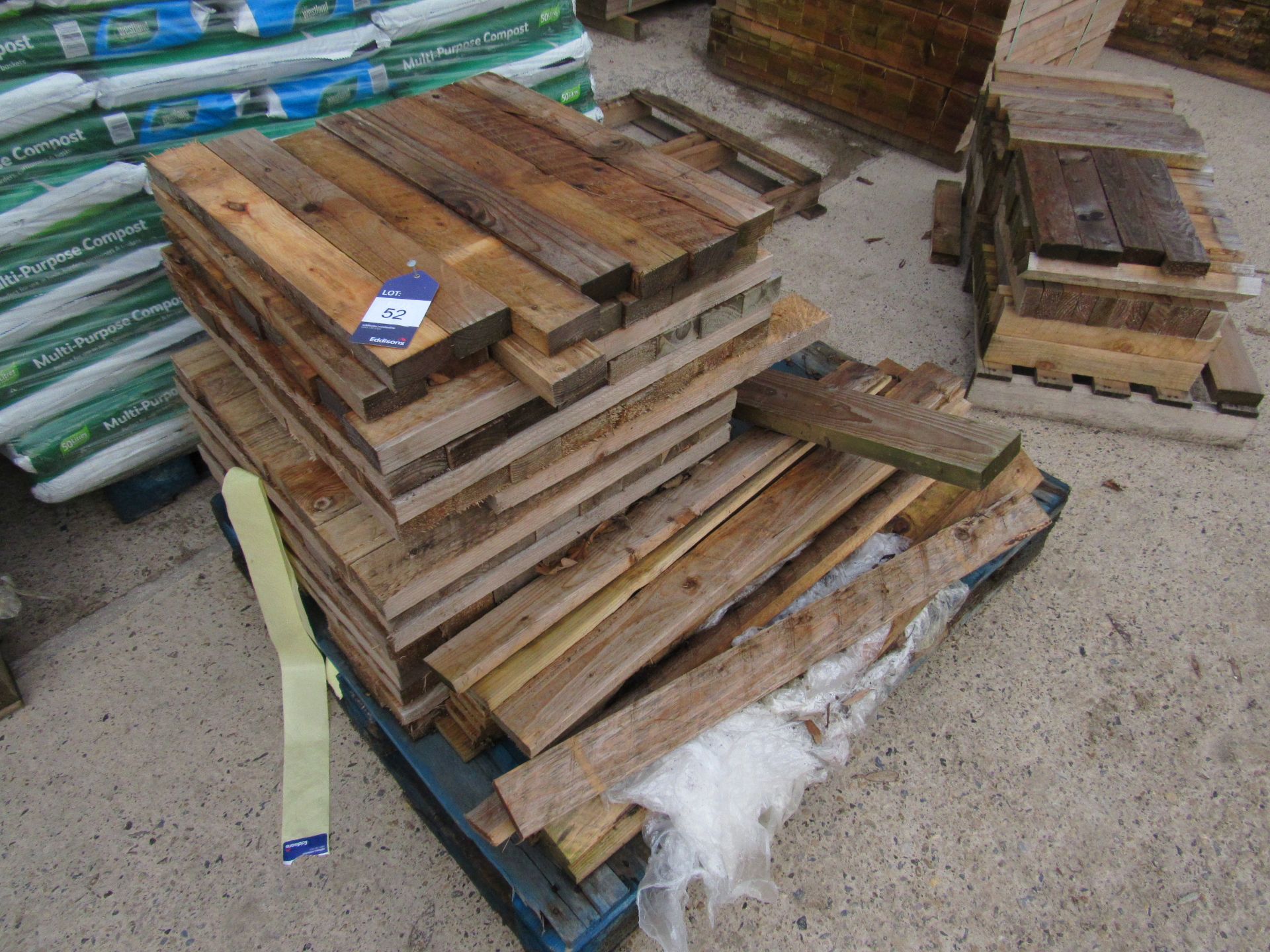 Quantity timber to pallet