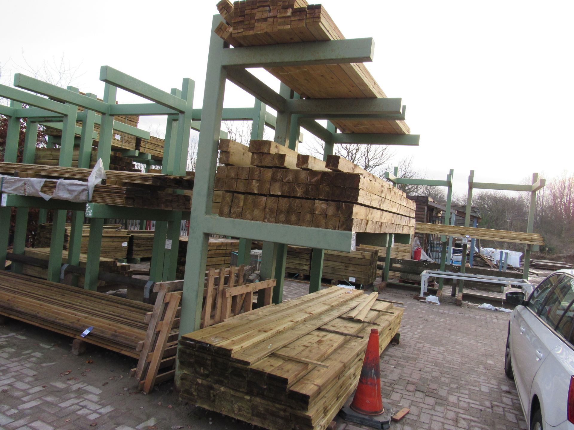 6 heavy duty steel stock racks (removal by appointment in January 2019 after the stock has been - Image 3 of 3