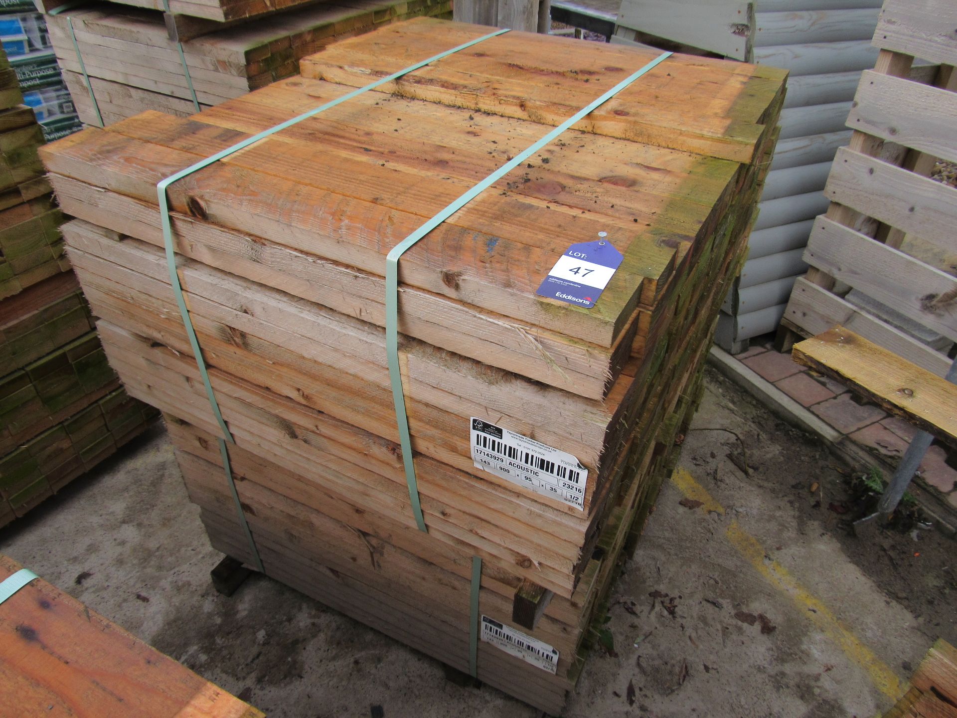 Quantity timber to pallet