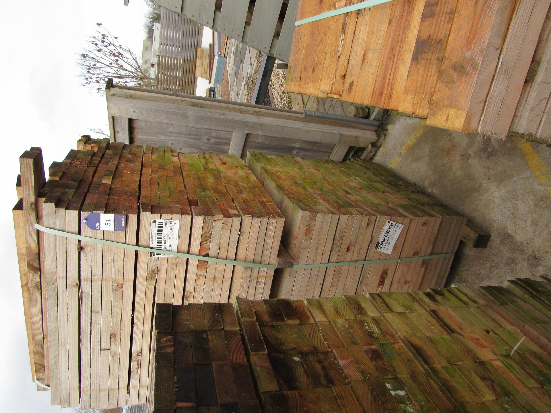 Quantity timber to pallet