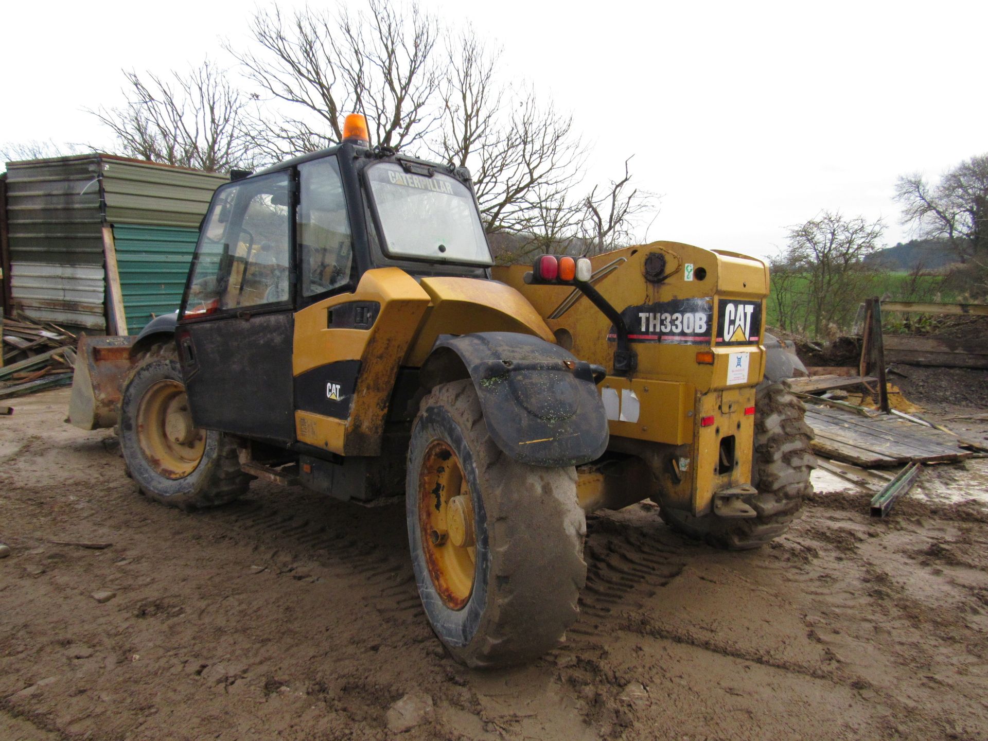 CAT TH330B Telehandler 4312Hrs 4 wheel steer, tel - Image 3 of 14