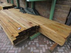 Large quantity decking boards