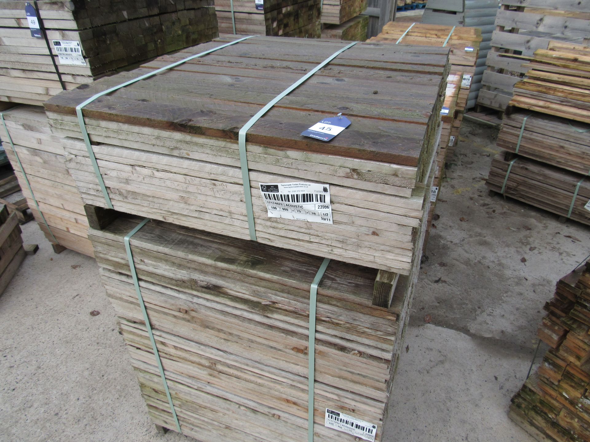 Quantity timber to pallet