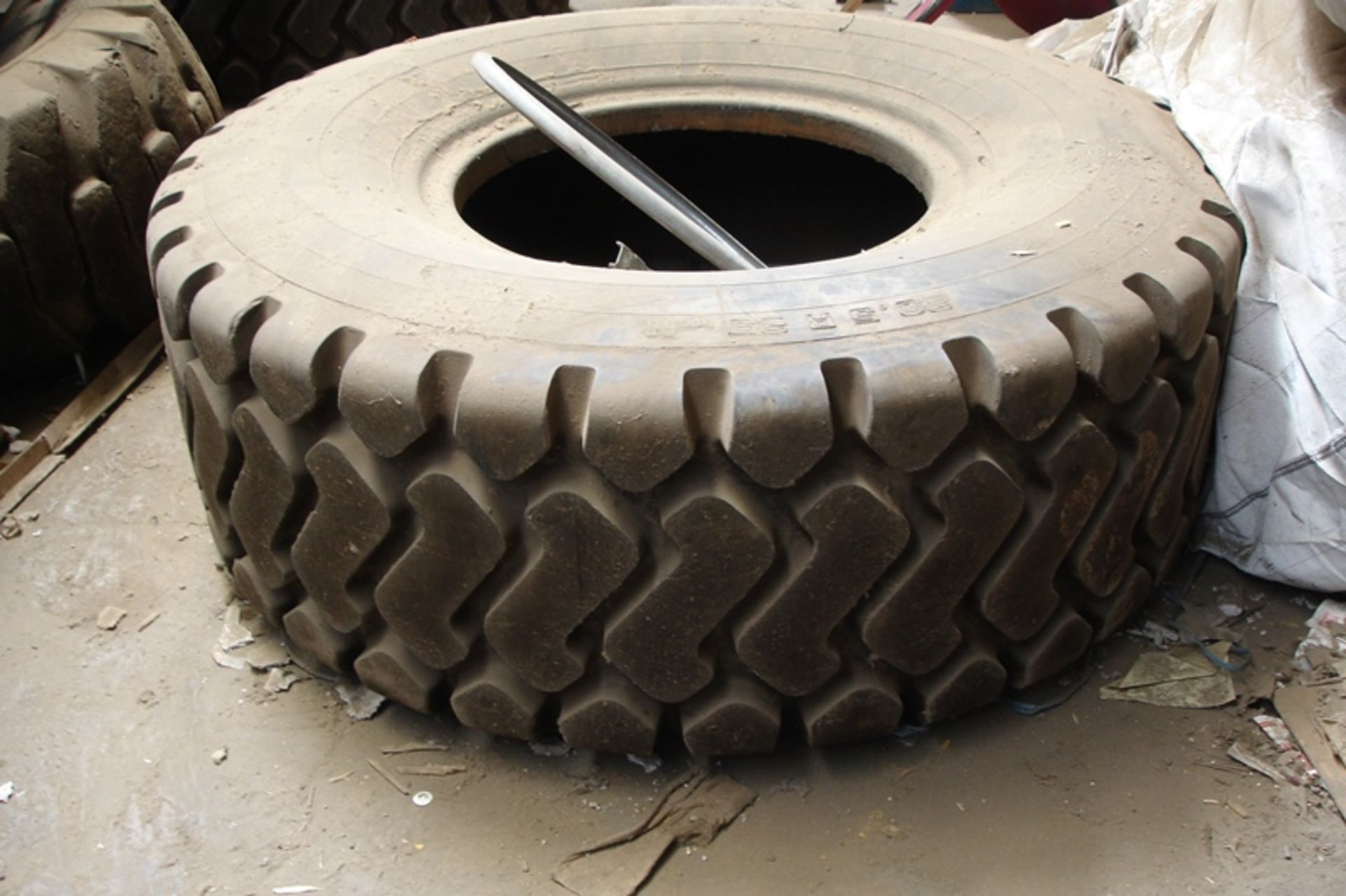 2 x large plant tyres