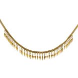An Ancient Greecian / Hellenistic style necklace in 18ct yellow gold, designed after the necklace