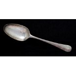 An antique George III Sterling Silver tablespoon by Elizabeth Tookey, London 1767 in Hanoverian