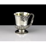 An antique George IV Sterling Silver christening cup / mug by Paul Storr, London 1826 of Campana