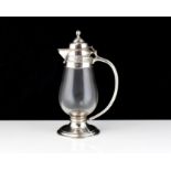 An antique George V Sterling Silver mounted miniature flagon / jug by A R Mowbray & Co Ltd, London