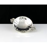 An antique George V Sterling Silver quaich by Edward Barnard & Sons Ltd, London 1935 of circular