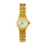 A MARINE 3400 LADIES GOLD WRISTWATCH BREGUET in 18ct yellow gold, the 26mm circular face with