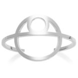 A CHAINE D'ANCRE GAME BRACELET, HERMES in sterling silver designed as an abstract anchor link set to