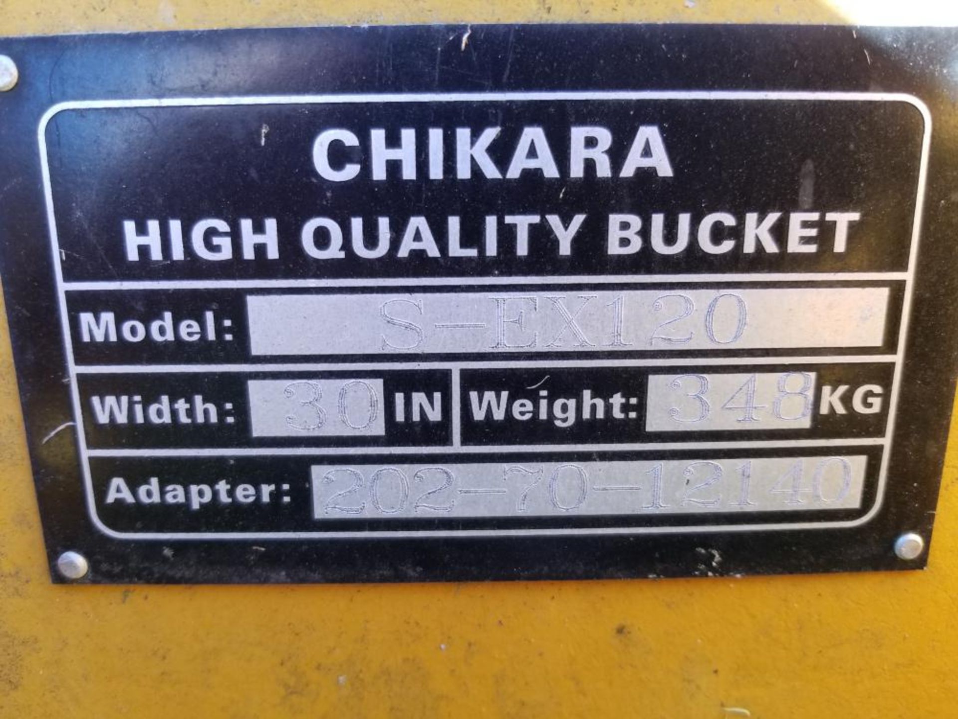 Godet Chikara S-EX120, 30 po/Chikara bucket S-EX120 INV 10864 - Image 3 of 3