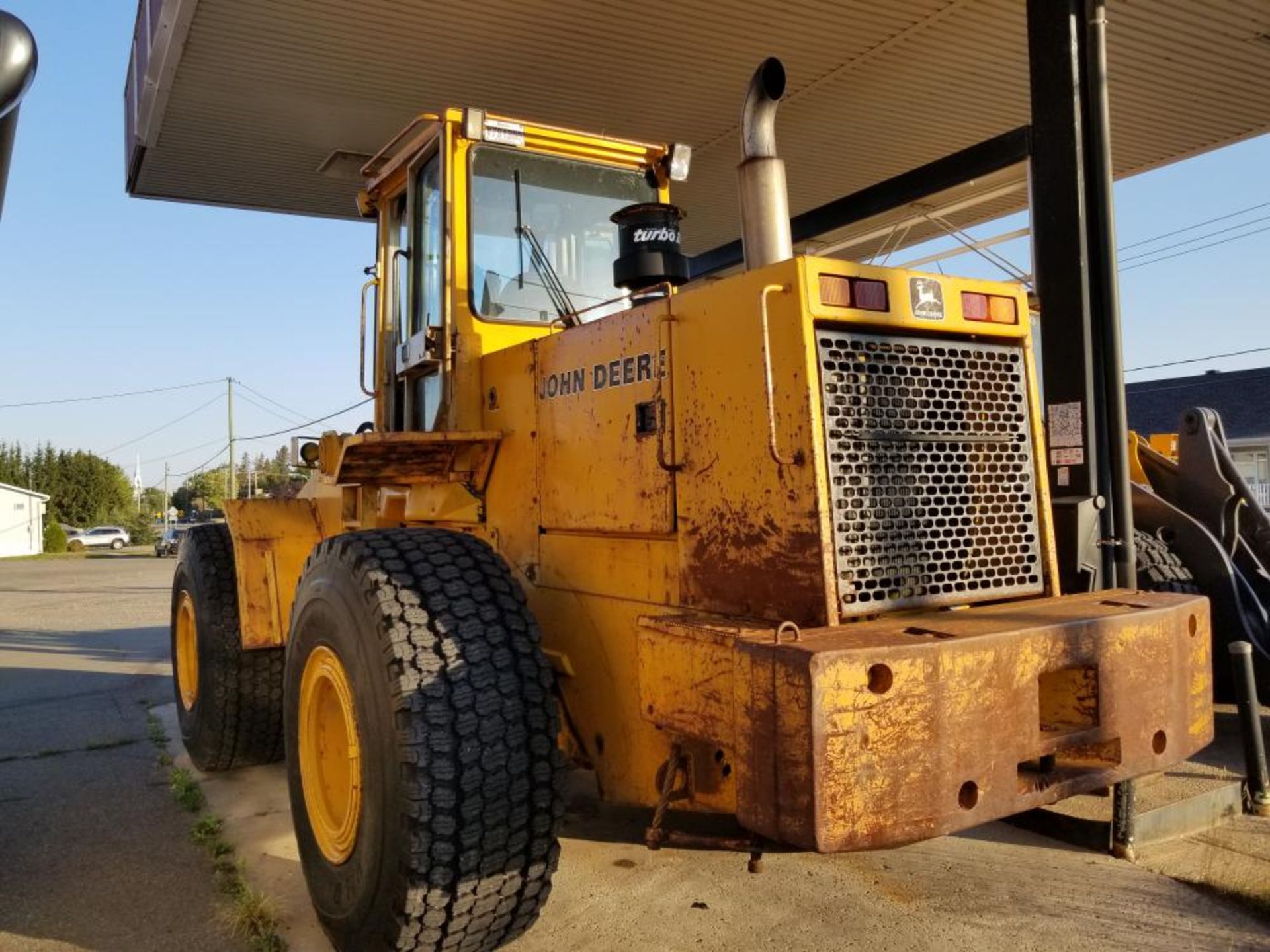 1989 Chargeur sur roues John Deere 644E, 19 109 hres, diesel, pneus 23.5R25 à inspecter #235 - Image 7 of 17