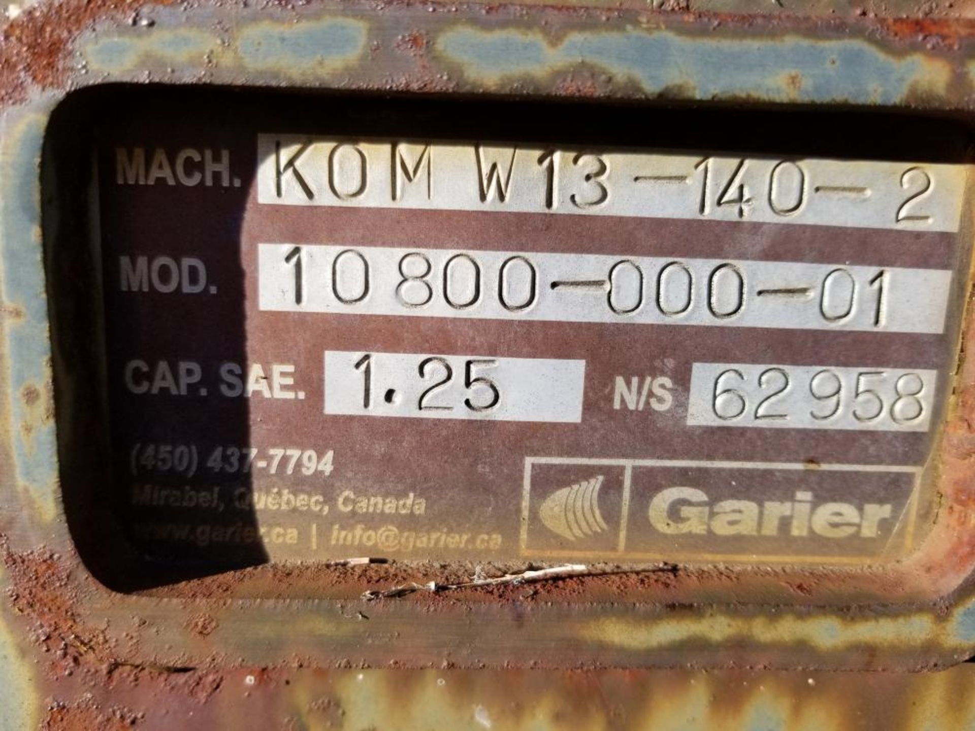Godet Garier 91 po #321/Garier bucket Fit sur Komatsu INV 10880 - Image 4 of 4