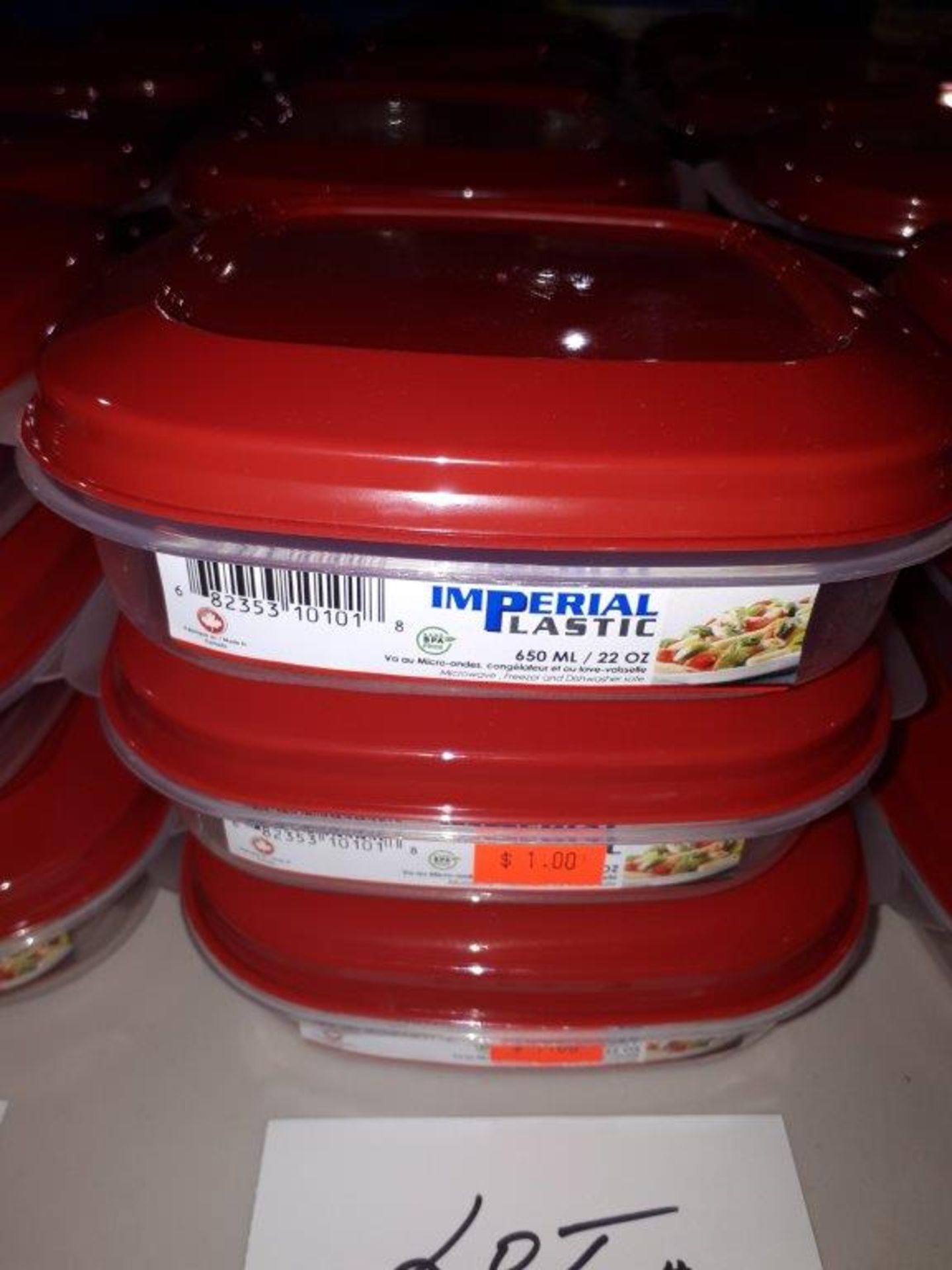 LOT: (12 pcs) SEALED CONTAINERS, 650 ml