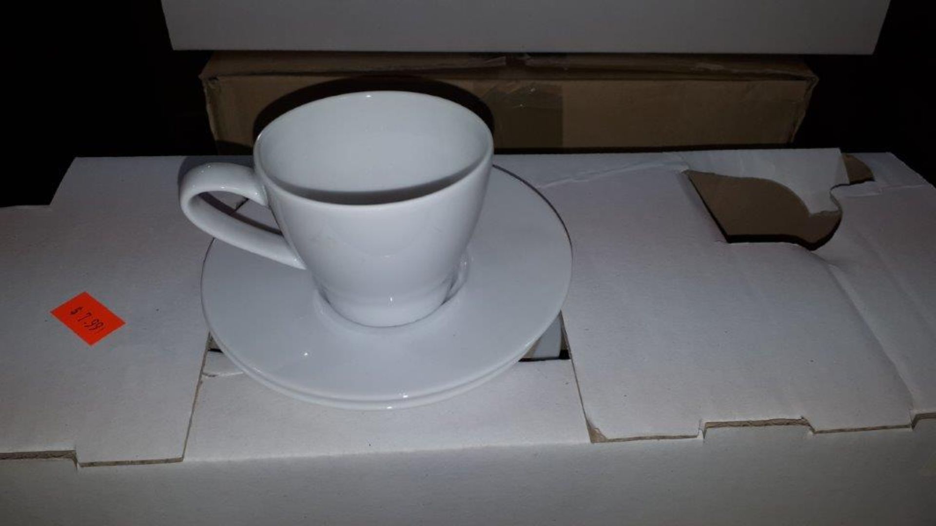 LOT: 6 BOXES OF CUP & SAUCER SETS (6 sets/box)